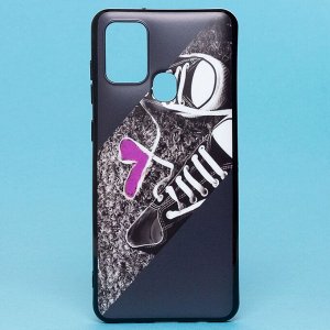 Чехол-накладка - SC185 для "Samsung SM-A217 Galaxy A21s" (001) (black/purple)