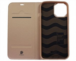 Чехол книжка iPhone 12 Pro Max Dux Ducis (розовое золото)