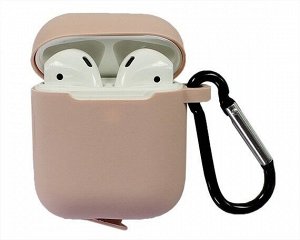 Чехол AirPods TPU с заглушкой (#13 розовый песок)