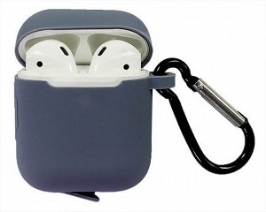 Чехол AirPods TPU с заглушкой (#25 фиолетовый)