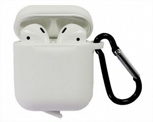 Чехол AirPods TPU с заглушкой (#7 белый)