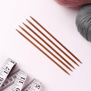 Спицы для вязания, чулочные, 15 см, d = 3,5 мм, 5 шт