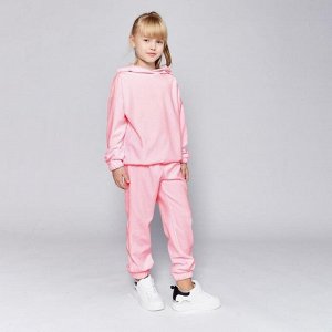 Комплект для девочки (худи, брюки) MINAKU: Casual Collection KIDS цвет св-розовый, рост 104