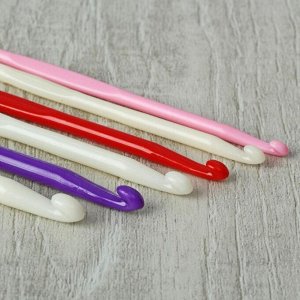 Набор крючков для вязания, d = 4-15 мм, 12 шт, цвет МИКС