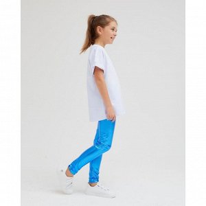 Легинсы для девочки MINAKU: Trend zone, цвет синий, рост 104