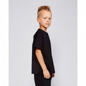 Футболка детская MINAKU:Basic line kids, чёрная.