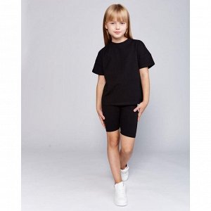 Футболка детская MINAKU:Basic line kids, чёрная.