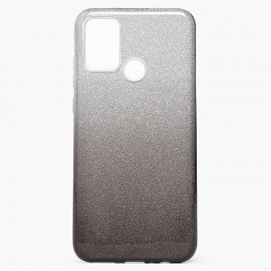 Чехол-накладка SC097 Gradient для "Huawei Honor 9A" (black/silver)