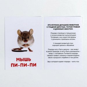 Обучающие карточки по методике Г. Домана «Что говорят животные?»