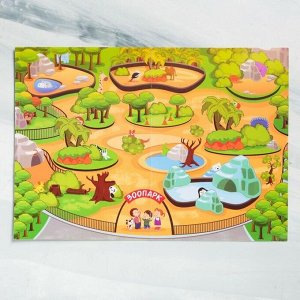 Книга - игра «Мы едем в зоопарк» с наклейками