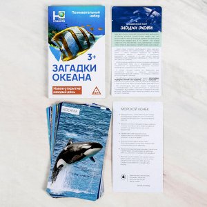 Энциклопедия в карточках «Загадки океана», 24 карточки