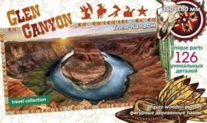 Фигурный деревянный пазл Glen  Canyon Travel collection (126 дет.)