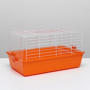 Клетка для кроликов, 60 х 36 х 32 см, оранжевый