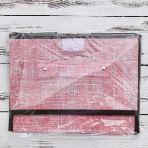 Короб для хранения с крышкой «Ронда», 26*20,5*16 см, цвет розовый