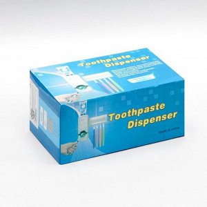Держатель для зубных щёток и выдавливатель для зубной пасты, 16x10,5 см, цвет МИКС
