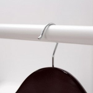 Вешалка-плечики для верхней одежды с перекладиной Доляна, размер 48-50, цвет орех