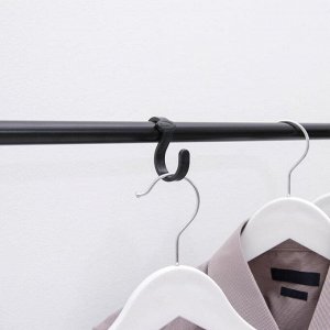 Вешалка гардеробная «Радуга», 82,5*42*150 см, цвет чёрный