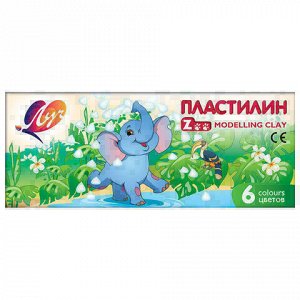 Пластилин классический ЛУЧ "Zoo", 6 цветов, 81 г, картонная коробка, 19С 1271-08