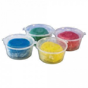 Пластилин на растительной основе (тесто для лепки) ЛУЧ, 4 цвета, 280 г, 26С 1590-08