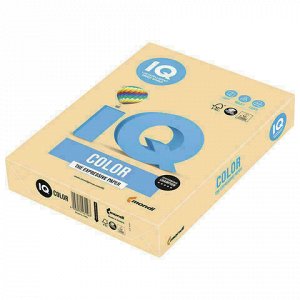 Бумага цветная IQ color, А4, 160 г/м2, 250 л., тренд, золотистая, GO22