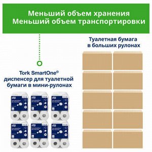 Полотенца бумажные с центральной вытяжкой TORK (Система M2), КОМПЛЕКТ 6 шт., Universal, 275 м, белые, 120166