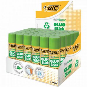 Клей-карандаш BIC "ECOlutions" 8 г, с ароматом яблока, 8923442