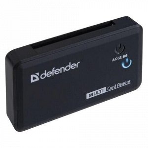 Картридер DEFENDER OPTIMUS USB 2.0, порты SD/MMC, TF, M2, MC, CF, XD, 83501