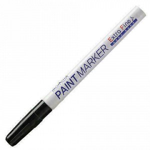 Маркер-краска лаковый MUNHWA "Extra Fine Paint Marker", ЧЕРНЫЙ, 1 мм, нитро-основа, EFPM-01