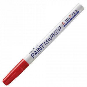 Маркер-краска лаковый MUNHWA "Extra Fine Paint Marker", КРАСНЫЙ, 1 мм, нитро-основа, EFPM-03