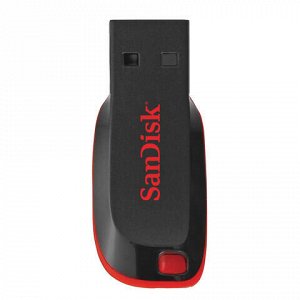 Флеш-диск 16 GB, SANDISK Cruzer Blade, USB 2.0, черный, SDCZ50-016G-B35