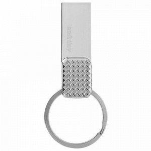Флеш-диск 32 GB SMARTBUY Ring USB 3.0, серебристый, SB32GBRN