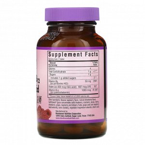 Bluebonnet Nutrition, Earth Sweet, жевательные таблетки с витаминами B6, B12 и фолиевой кислотой, со вкусом малины, 90 жевательных таблеток