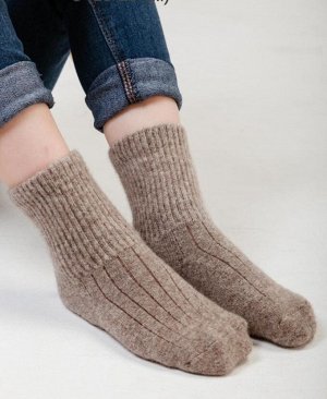 Носки детские 100% шерсть (4, коричневый)