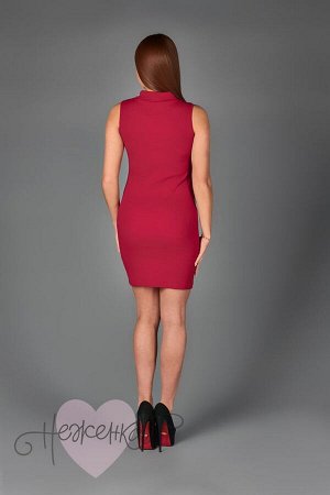 Платье П 772 (бордовый)