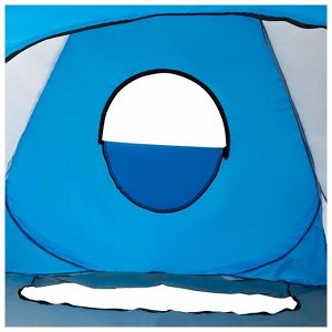 Палатка зимняя автомат, дно на молнии, 2 ? 2 м, цвет белый/голубой