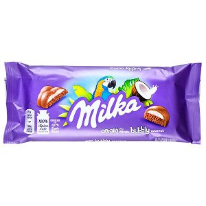 Шоколад Милка bubbly coconut 100 г