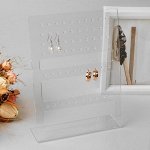 Подставка для серёг 18,2*6*24 см, оргстекло 2мм В ЗАЩИТНОЙ ПЛЁНКЕ