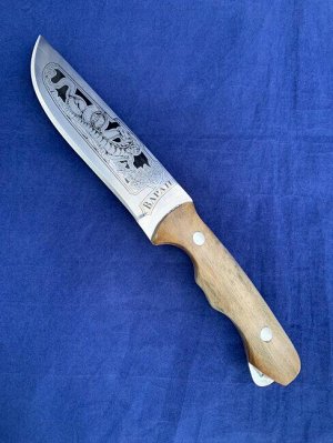 Нож туристический с рисунком «Варан»