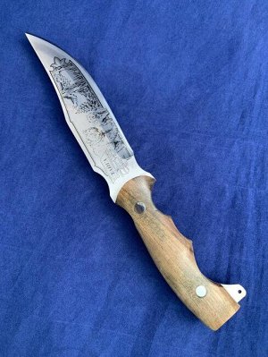 Нож туристический с рисунком «Тайга»