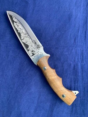 Нож туристический с рисунком «Ягуар»