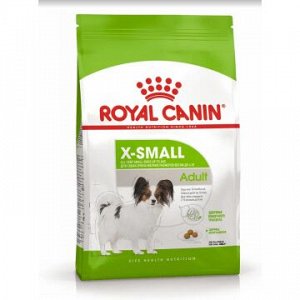 Royal Canin X-Small Adult сухой корм для собак миниатюрных пород с 10 месяцев до 8 лет, 1,5кг АКЦИЯ!