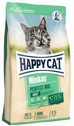Happy Cat Minkas Mix д/кош Птица/Ягненок/Рыба 10кг (70047)