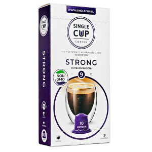Кофе капсулы SINGLE CUP STRONG 1упх  10 капсул