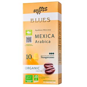 Кофе капсулы BLUES MEXICO ARABICA ORGANIC 1уп х 10 капсул