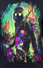 Толстовки Уличный художник (Светится в ультрафиолете)