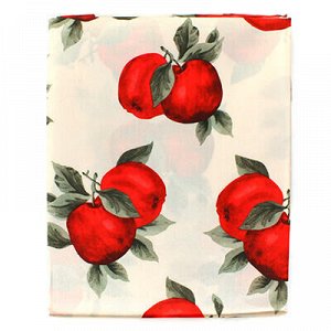 Домашняя мода Скатерть 150х160см полиэстер &quot;Красные яблоки&quot; (Китай)