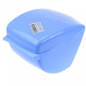 Держатель для туалетной бумаги пластмассовый "Волна", голубо