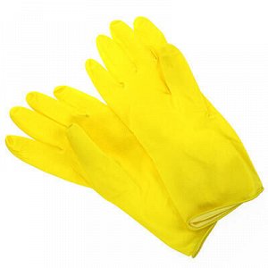 Перчатки резиновые размер XL "Хозяюшка" 40гр, желтый (Китай)