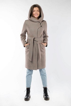 01-10229 Пальто женское демисезонное (пояс)