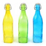Бутылка стеклянная &quot;Симфония&quot; 1л, 7,5х7,5х30см, бугельная кр